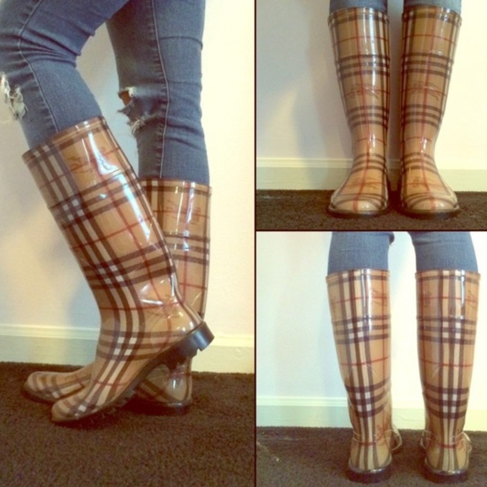 Plaid Calf level Rain boots UK 37